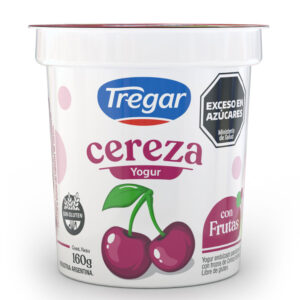 Yogur entero Tregar de cereza 160 grs