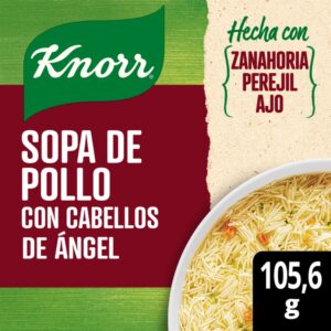 Sopa de pollo Knorr con cabello de ángel 105.6 g.