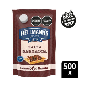 Salsa barbacoa Hellmanns dp 500 grs