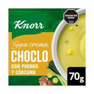 Sopa crema de choclo con puerro Knorr 70 g.