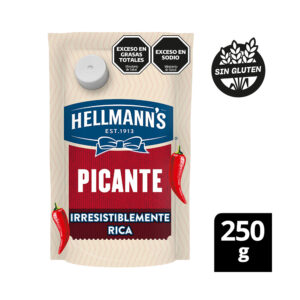 Aderezo Hellmanns picante 250 g.