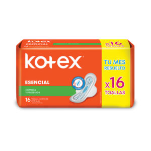 Toalla higiénica Kotex esencial 16 uni