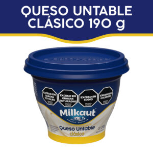 Queso untable Milkaut tradicional 190 g.