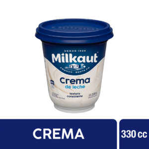 Crema de leche Milkaut en pote 330 cc.