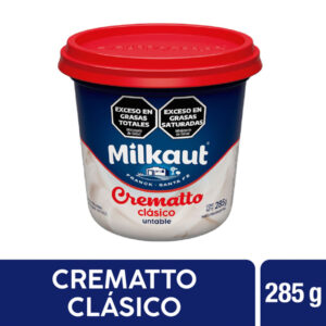 Queso untable Milkaut crematto en pote 285 g.