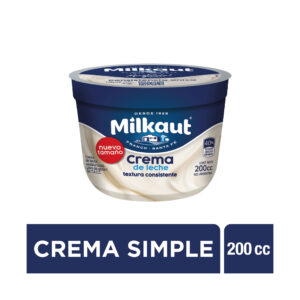 Crema de leche texturada consistente Milkaut en pote 200 ml