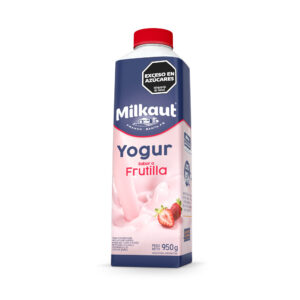 Yogur entero Milkaut de frutilla brick 950 g.