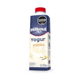 Yogur entero Milkaut de vainilla brick 950 g.