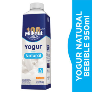 Yogur descremado natural Milkaut tetra 950 grs