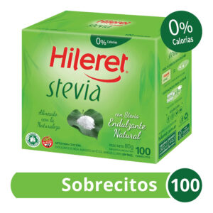 Edulcorante en sobres Hileret con stevia 100 u.