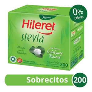 Edulcorante en sobres Hileret con stevia 200 u.