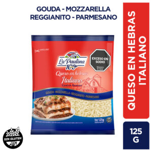 La Paulina queso en hebras italiano 125 grs