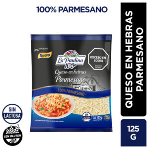 La Paulina queso en hebras parmesano 125 grs