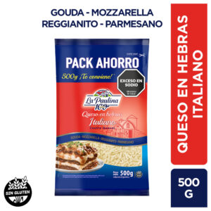 La Paulina queso en hebras italiano 500 grs
