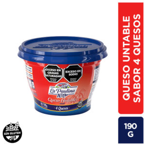 La Paulina queso untable 4 quesos 190 grs