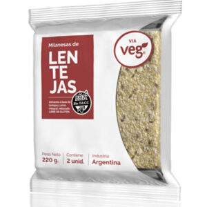 Milanesas de lentejas Viaveg 2 uni