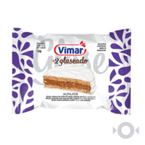 Alfajor doble Vimar glaseado con dulce de leche 38 g.