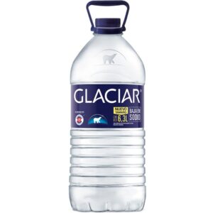 Agua mineralizada sin gas Glaciar bajo sodio bidón 6,3 lts
