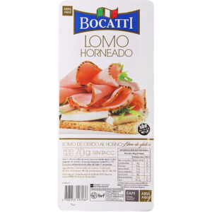Lomo de cerdo feteado Bocatti horneado 70 g.