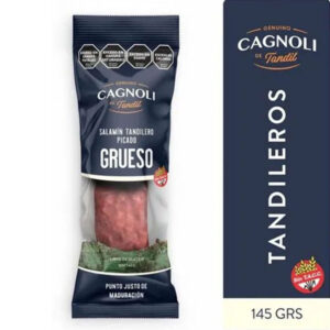 Salamín tandilero Cagnoli picado grueso 145 grs