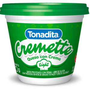 Queso crema Tonadita cremette light 290 g.
