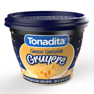 Queso untable Tonadita sabor gruyere 180 g.