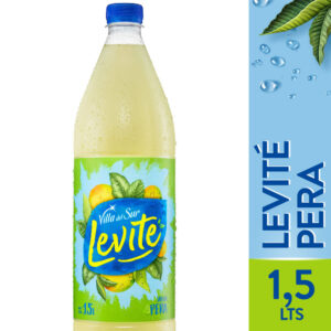 Agua saborizada de pera Levité 1,5 lts