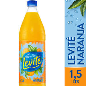 Agua saborizada de naranja Levité 1,5 lts