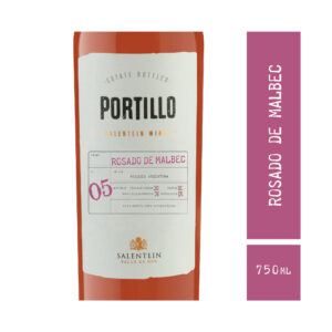 Vino rosado Malbec Portillo 750 ml