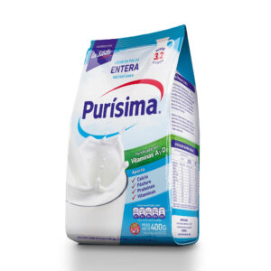 Leche en polvo entera Purísima 400 g.
