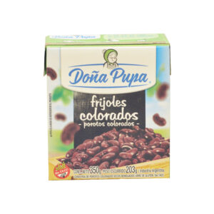 Porotos colorados secos remojados Doña Pupa tetra 340 g.