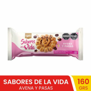 Galletitas dulces de avena y pasas Sabores de la Vida 160 grs