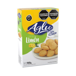 Galletitas sin tacc Aglu de limón en caja 150 g.