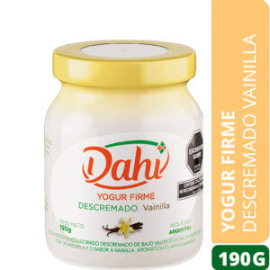 Yogur firme descremado Dahi de vainilla en frasco 190 g.