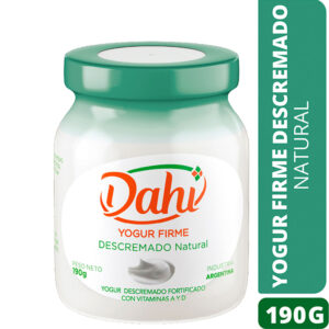 Yogur firme descremado Dahi natural en frasco 190 g.