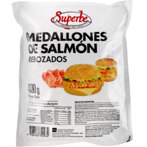Medallón de salmón rebozado Superbe 400 g.