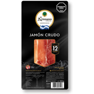 Jamón crudo feteado 12 meses El Artesano 100 g.
