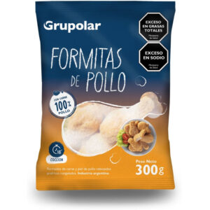 Formitas de pollo Grupolar en bolsa 300 g.