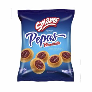 Pepas sin TACC con membrillo Smams paquete 150 g.