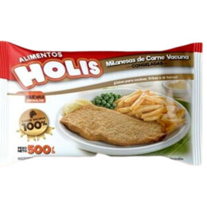 Milanesa de nalga premium Holis carne vacuna 500 g.