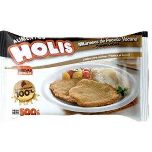 Milanesa de peceto Holis premium 500 g.