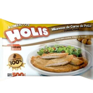 Milanesa de pechuga de pollo Holis 500 g.