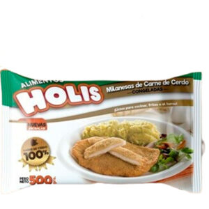 Milanesa de cerdo premium Holis 500 g.