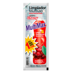 Limpiador multiuso Multimax para diluir cherry (rinde 1 litro) 35 ml.