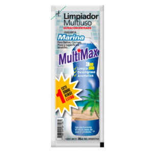 Limpiador multiuso Multimax para diluir marina (rinde 1 litro) 35 ml.