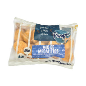 Mix de medallitos empanados prefritos 500 g.