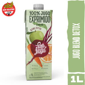 Jugo détox Pura frutta naranja manzana zanahoria remolacha 1 l.