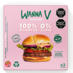 Medallón sin tacc Wanna V simil carne en caja 240 g.