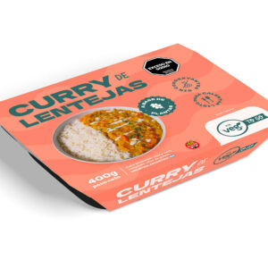 Curry de lentejas congelados Viaveg 400 grs