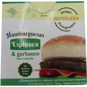Medallón espinaca Nutrileza caja 360 g.